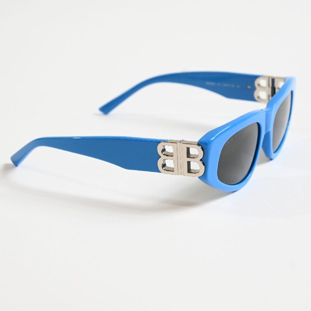 Balenciaga BB0095S 011 sunglasses with the silver logo. Brand new, 100% AUTHENTI